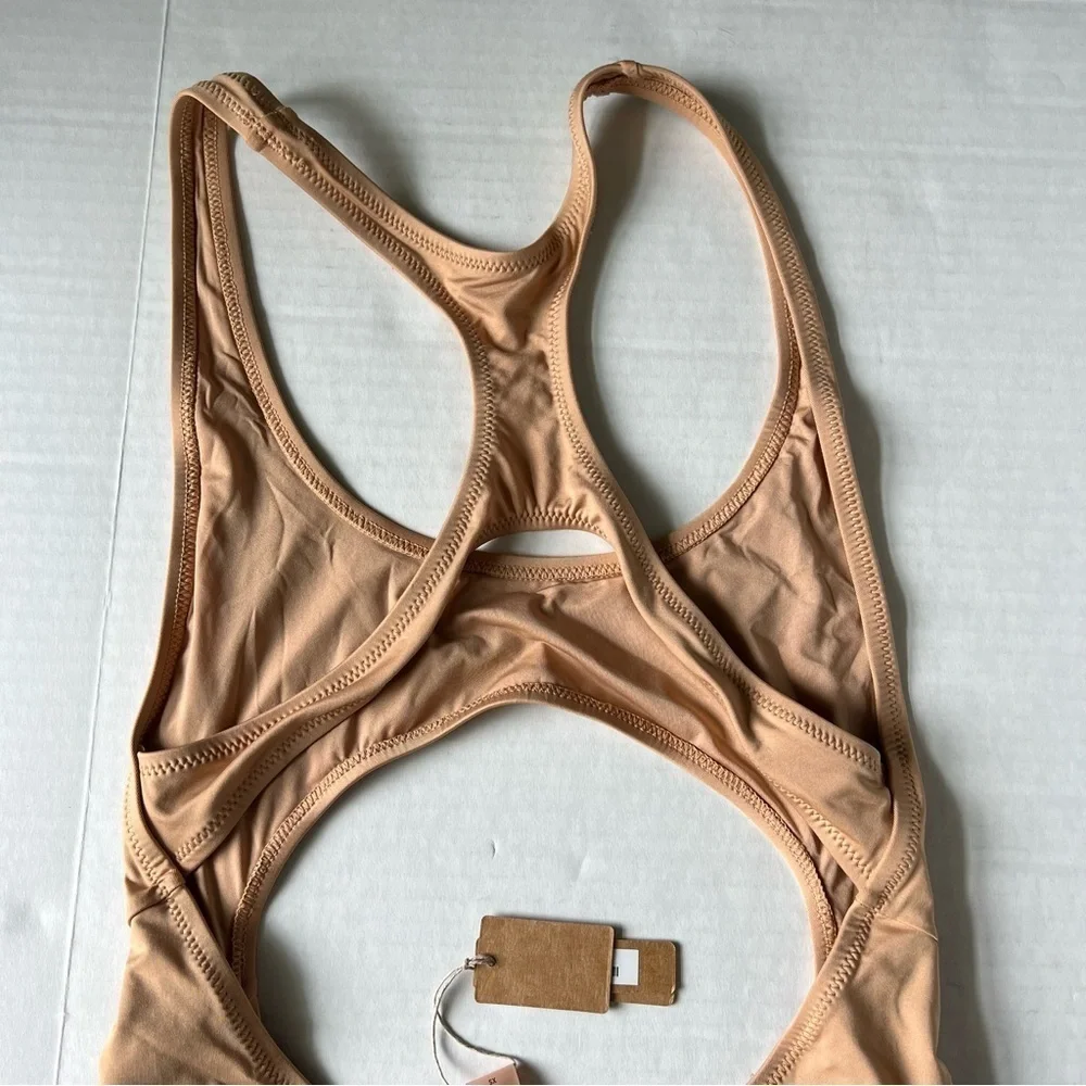 NWT Skims swim cut out monokini ochre XS